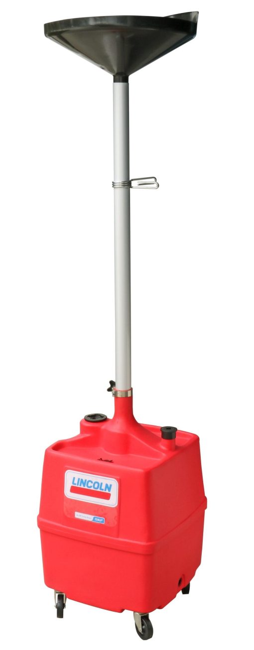 Lincoln 3518 Portable Plastic Fluid Waste Drain with 40"-77" Adjustable Funnel - Image 2