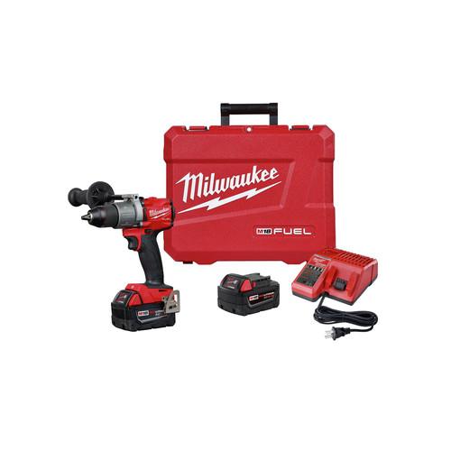 Milwaukee 2804-22 M18 FUEL Lithium-Ion 1/2 in. Cordless Hammer Drill Kit (5 Ah)