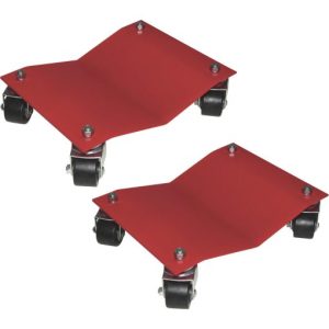 Auto Dolly HD Steel Automotive Dollies 16inLx12inW 5000-Lb Total Cap 2-Pk