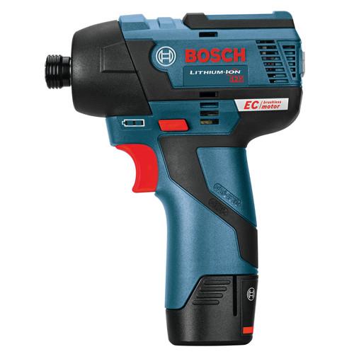 Bosch 12V MAX 2.0 Ah Cordless Lithium-Ion EC Brushless 1/4 in. Hex Impact Driver Kit - PS42-02 - Image 2