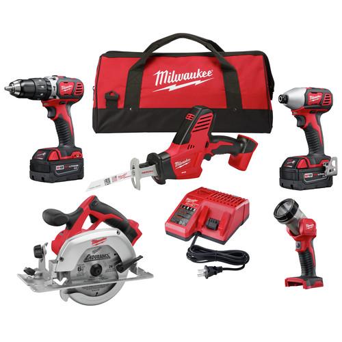 Milwaukee 2695-25P M18 5-Tool Combo Kit (3 Ah)