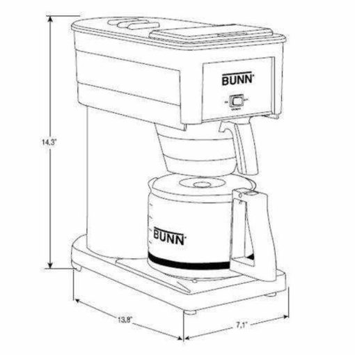 BUNN BX Speed Brew Classic 10-Cup Coffee Brewer, Black - Image 3