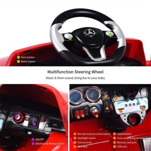 6V Kids Electric Ride on Car Mercedes Benz ML350 with Remote Control - Image 21