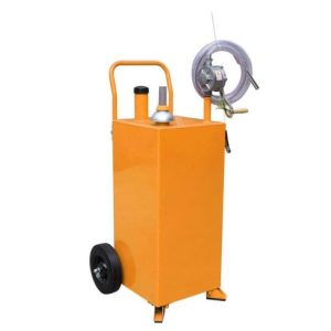 30 Gallon Gas Caddy Tank Gasoline Fluid Diesel w Rotary Pump and Hose New