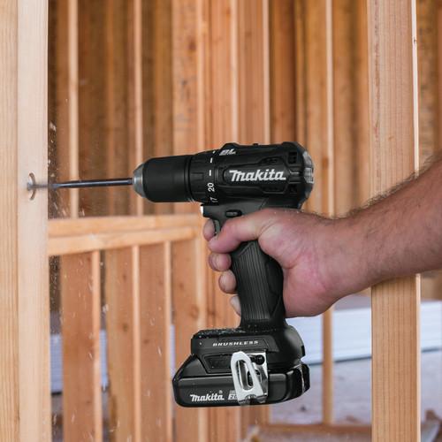 Factory Reconditioned Makita 18V LXT Lithium-Ion Sub-Compact Brushless Cordless Drill Driver – Impact Wrench Kit (2 Ah) - CX201RB-R - Image 25