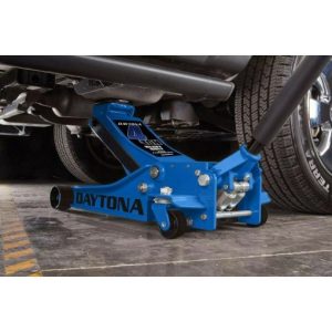 DAYTONA 4 Ton Professional Rapid Pump Floor Jack, Blue
