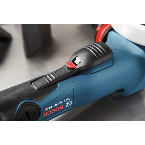 Bosch 18V EC-4-1-2 in. Brushless Connected-Ready Angle Grinder with Paddle Switch (Tool Only) - GWS18V-45PCN - Image 3