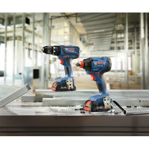 Factory Reconditioned Bosch 18V 2-Tool 1/2 in. Hammer Drill Driver and 2-in-1 Impact Driver Combo Kit with (2) CORE18V 4.0 Ah Lithium-Ion Compact Batteries - GXL18V-239B25-RT - Image 6
