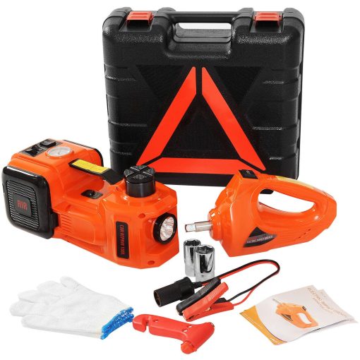 Electric Hydraulic Floor Jack Car Jack Lift 5 Ton 12V DC Electric Impact Wrench