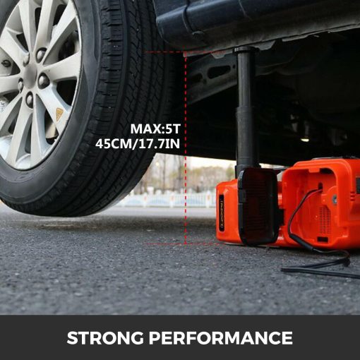 Electric Hydraulic Floor Jack Car Jack Lift 5 Ton 12V DC Electric Impact Wrench - Image 2