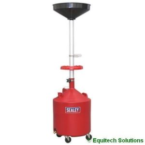 Sealey 80 Litre Mobile Waste Oil Drainer Manual Discharge Garage Workshop - AK80D