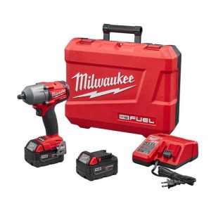 Milwaukee 2860-22 M18 FUEL 1/2 in. Mid-Torque Impact Wrench Kit with Pin Detent