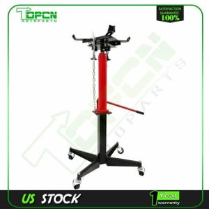 1100Lbs Hydraulic Transmission Jack Lift Hoist Gearbox Repair Universal Wheel