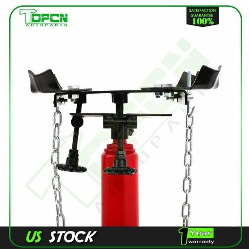1100Lbs Hydraulic Transmission Jack Lift Hoist Gearbox Repair Universal Wheel - Image 5