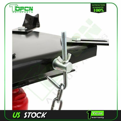 1100Lbs Hydraulic Transmission Jack Lift Hoist Gearbox Repair Universal Wheel - Image 6