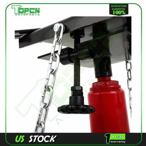 1100Lbs Hydraulic Transmission Jack Lift Hoist Gearbox Repair Universal Wheel - Image 7