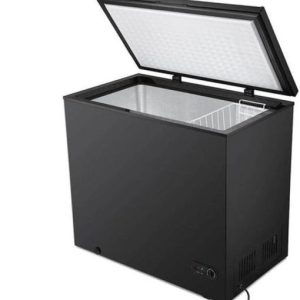 R.W.Flame 7.0 Cubic Feet Black Chest Freezer Little Freezer Removable Basket