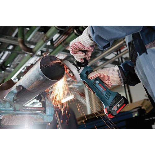 Bosch 18V 4.0 Ah Cordless Lithium-Ion 4-1/2 in. Angle Grinder Kit - GWS18V-45-01 - Image 4