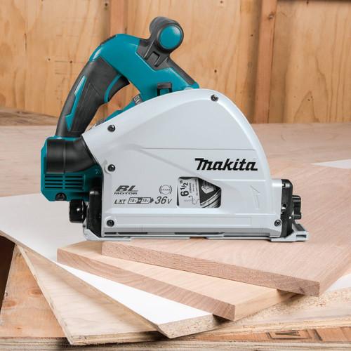 Makita 18V X2 LXT Lithium-Ion (36V) Brushless 6-1/2 in. Plunge Circular Saw (Tool Only) - XPS01Z - Image 6