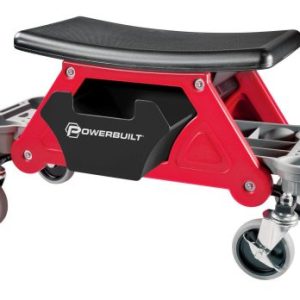 Powerbuilt Heavy Duty Rolling Work Seat with Storage Trays – 240036