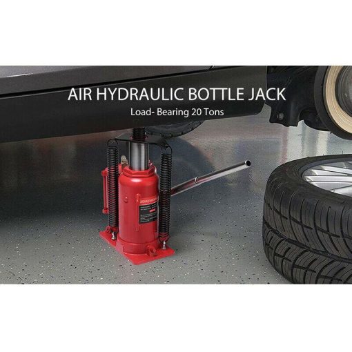 20 Ton Pneumatic Air Hydraulic Bottle Jack with Manual Hand Pump Automotive Repair - Image 2