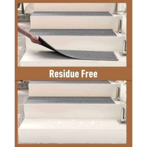 PADOOR Non Slip Stair-Treads,Rubber Backing Stair-Runners for Wooden Steps - Image 3
