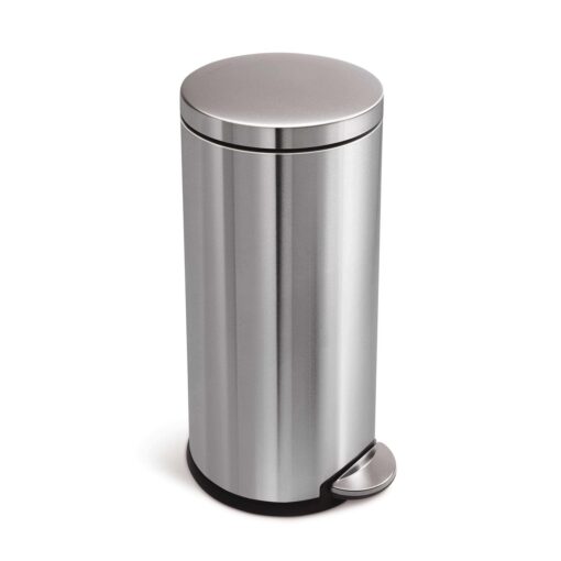 simplehuman 30 Liter / 8 Gallon Round Step Trash Can - Image 2