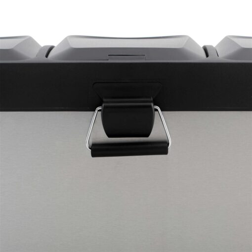 Organize It All 45 Liter 3 Compartment Stainless Recycle Bin - Image 2