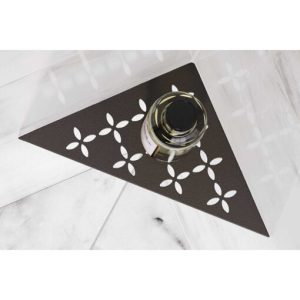 Schluter Shelf-E Stainless Steel Pentagon Floral Corner Shelf