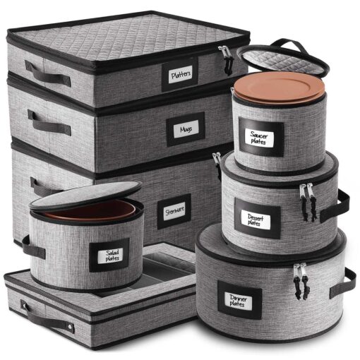StorageBud Dinnerware Storage Container Set for Plate Cup - Image 2