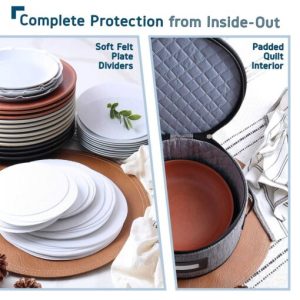 StorageBud Dinnerware Storage Container Set for Plate Cup