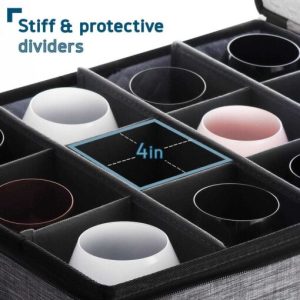StorageBud Dinnerware Storage Container Set for Plate Cup
