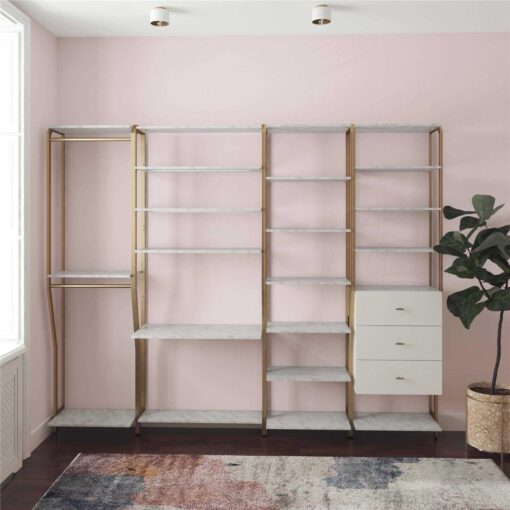 CosmoLiving by Cosmopolitan Gwyneth Closet Vanity - Image 2