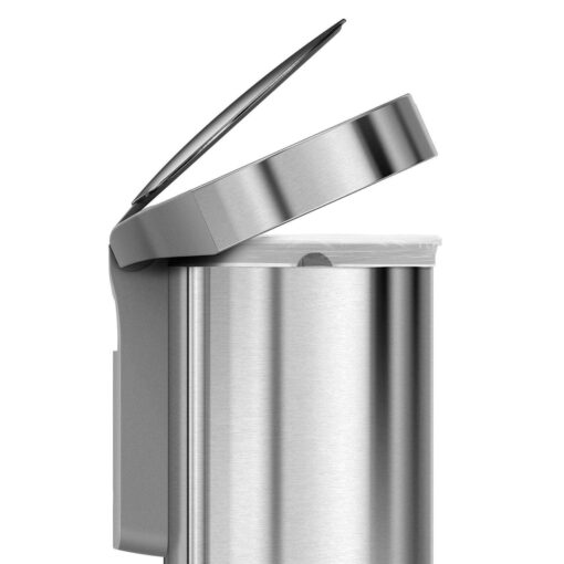 simplehuman 45 Liter Semi-Round Automatic Sensor Trash Can - Image 3