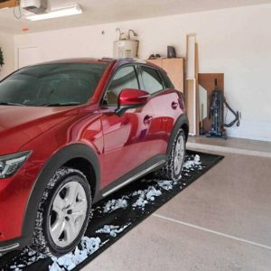 DIY Garage Floor Containment Mat for Snow Ice Water Oil 16×7.9