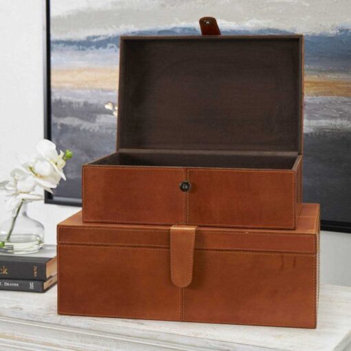 Birch LaneTM Brownsburg Leather Storage Decorative Box - Image 3