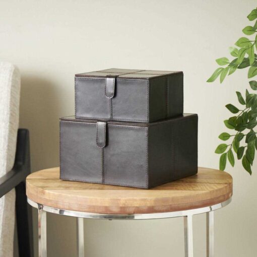 Birch LaneTM Brownsburg Leather Storage Decorative Box - Image 3