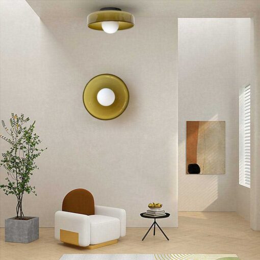 Lampsmodern Ceiling Light Simple Round Metal Flush Mount lamp For Kitchen - Image 5