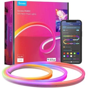 Govee 32.8ft Neon Rope Light Rgbic Rope Lights With Music Sync