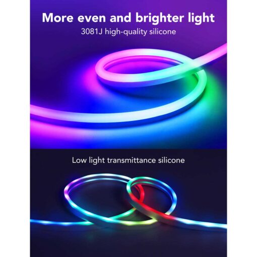Govee 32.8ft Neon Rope Light Rgbic Rope Lights With Music Sync - Image 3