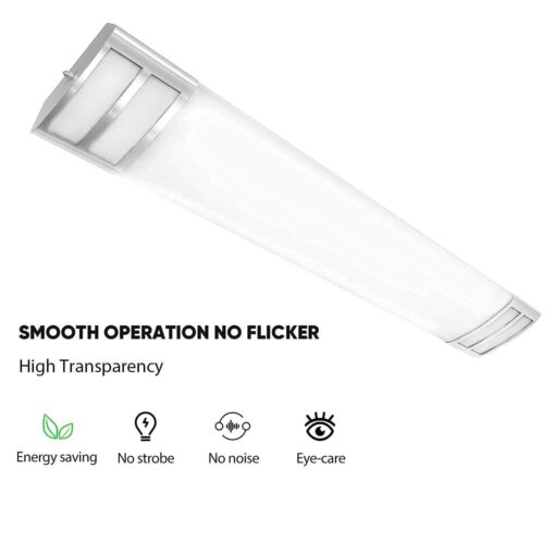 Antlux 4FT LED Flush Mount Puff Lights 40W 4500lm Linear Light - Image 2