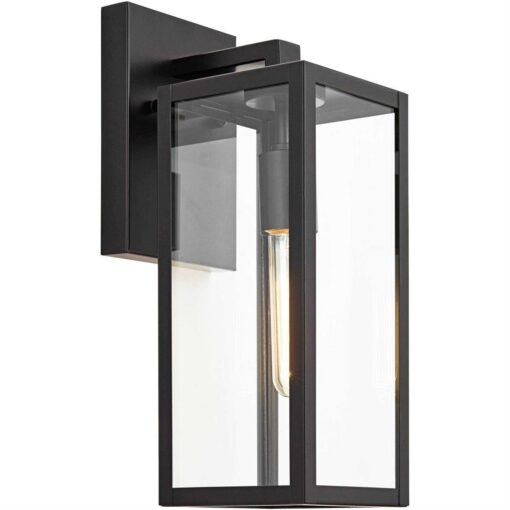 John Timberland Titan Modern Outdoor Wall Light Fixture Mystic Black 14 1/4 Clear Glass Panel for Exterior Barn Deck House Porch Yard Patio Outside - Image 5