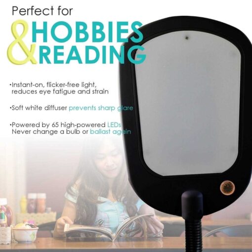 HomeConcept LED Bright Reader Natural Daylight Full Spectrum Floor Lamp - Image 2