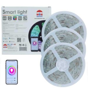 WBM SMART 196.85 in. Multi-Color, Indoor and Outdoor Integrated LED Strips Light Lamp