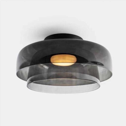 Homdiy Flush Mount Ceiling Light Glass Ceiling Lamp Interior Design - Image 2