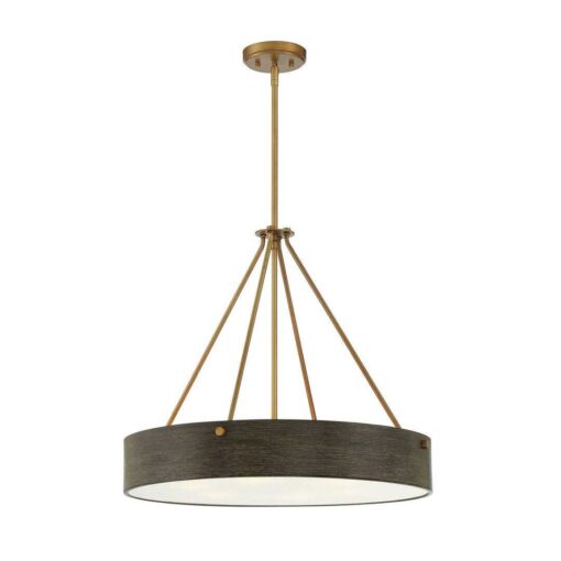 Molinaro 6 Light Single Drum Pendant Mercury Row Finish - Image 2