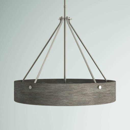 Molinaro 6 Light Single Drum Pendant Mercury Row Finish - Image 4