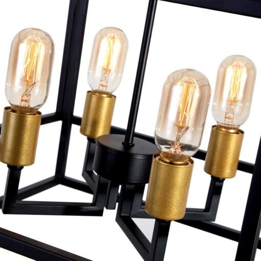 Worton 4 Light Lantern Square Chandelier Willa Arlo Interiors - Image 5