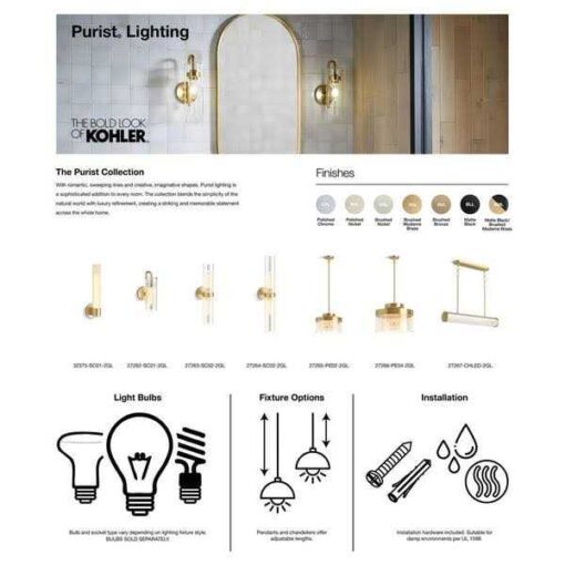 Kohler Purist two-Light sconce - Image 3