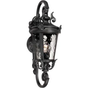 John Timberland Casa Marseille 19 inch High Black Outdoor Wall Light